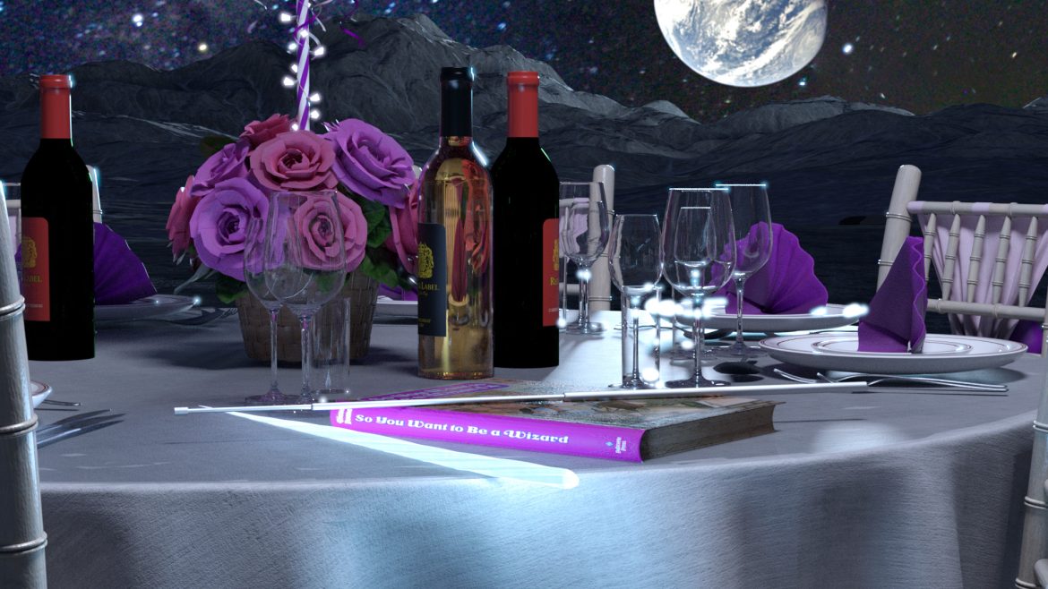 For the Young Wizards 40th anniversary: A party on the Moon